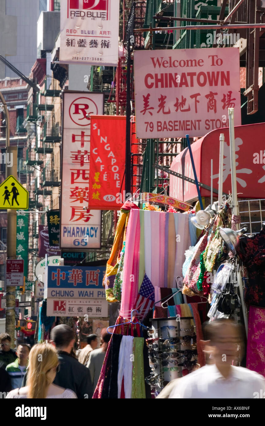 Mott Street Chinatown untere East Side New York City Stockfoto
