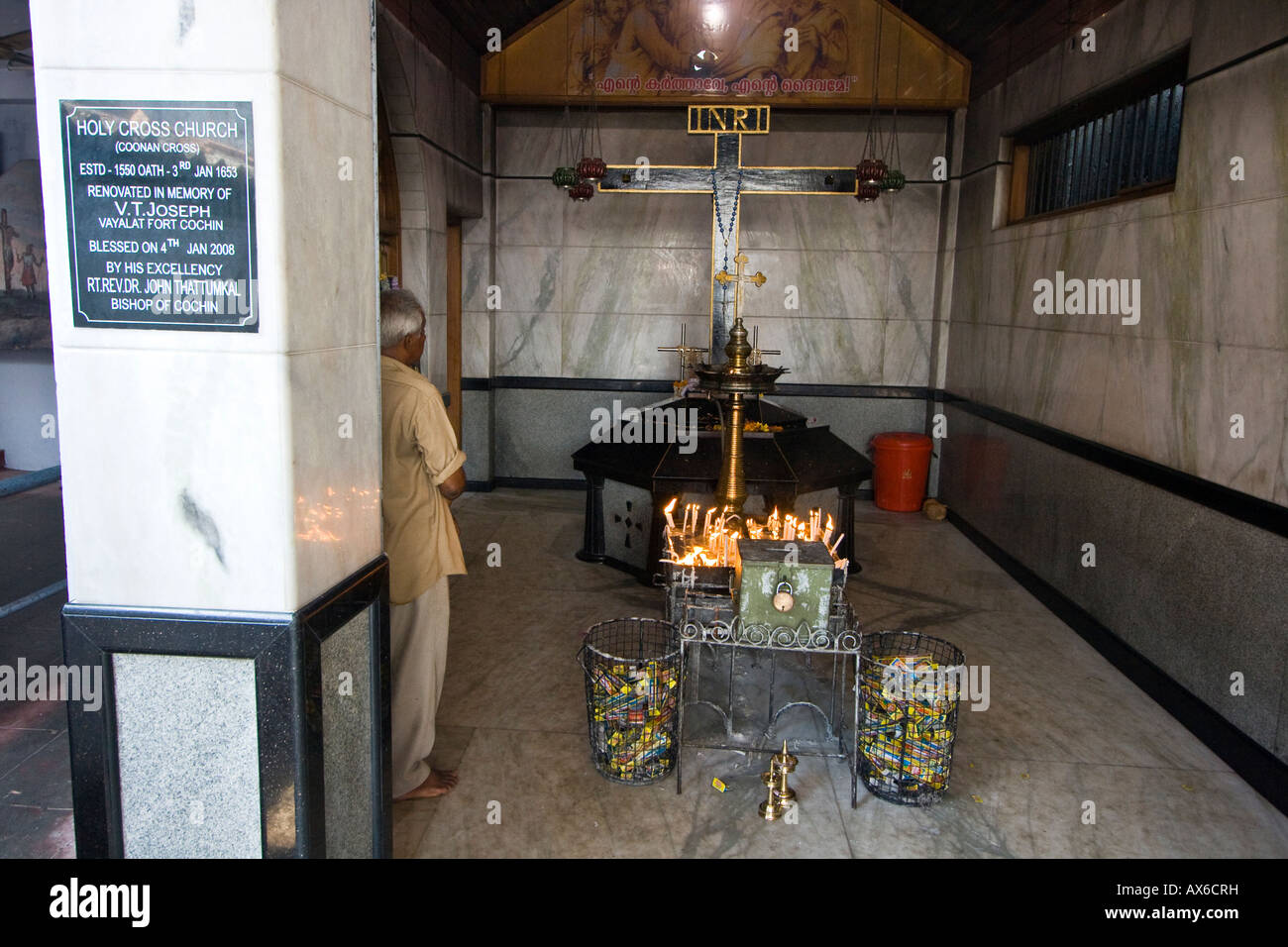 Coonan oder Heiligen Kreuz katholische Kirche in Mattancherry Cochin Indien Stockfoto