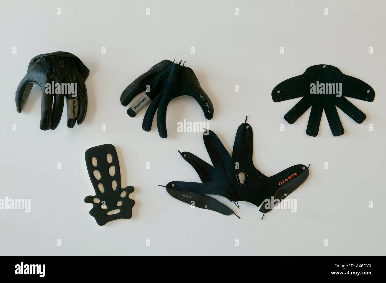 Baseball-Handschuh Muster bei Zimmermann-Handel eine der wenigen benutzerdefinierte Baseball Handschuhmachern im New York Staat der Welt, in der Nähe von Cooperstown Stockfoto