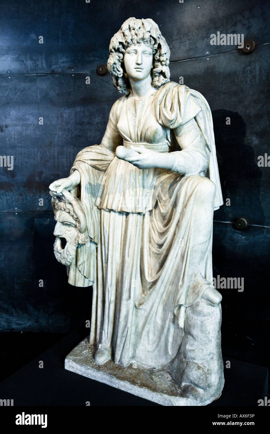 Marmorstatue aus der Kaiserzeit Villa di Cassio Tivoli Stockfoto