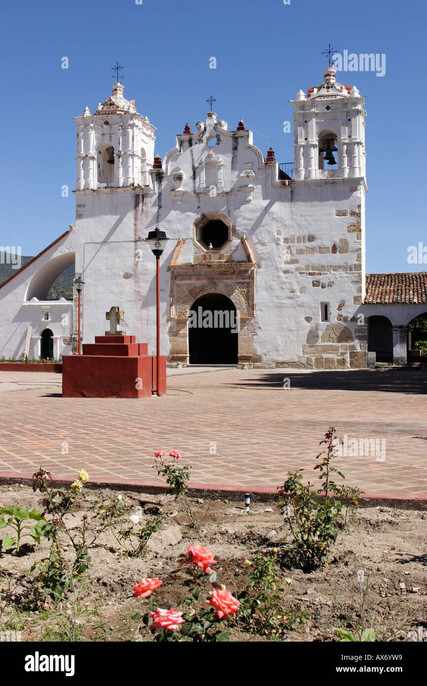 Kostbaren Blut von Christ Kirche Teotitlan del Valle Dorf Oaxaca Mexico Stockfoto