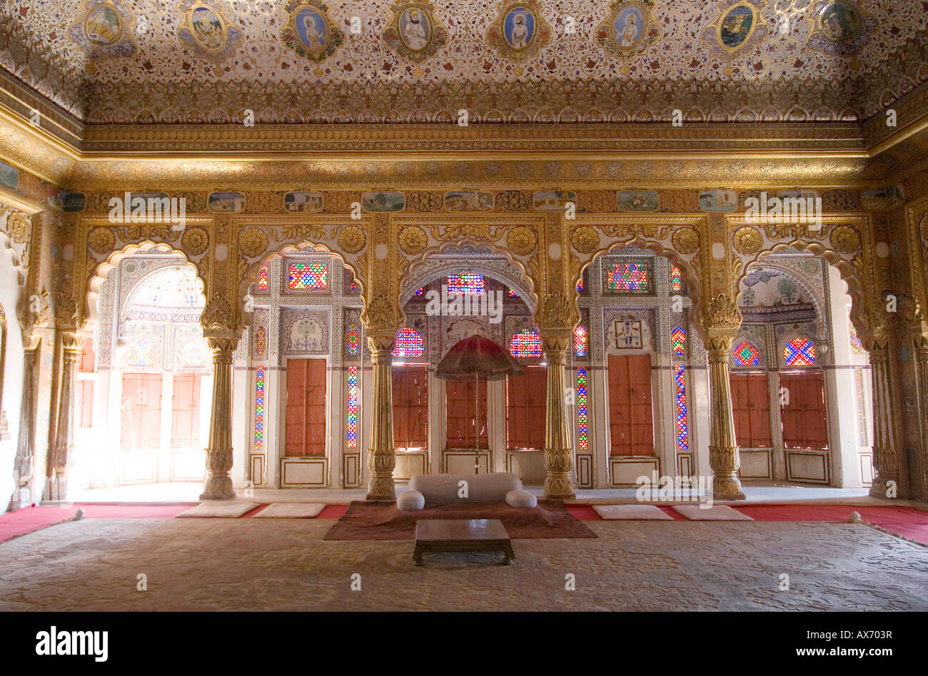 PHOOL MAHAL oder Blume Palast des MEHERANGARH FORT Rajasthan, Indien Stockfoto