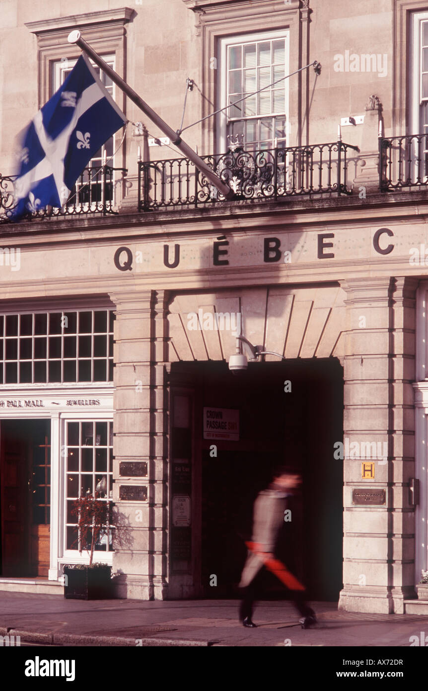 Quebec Government Office (Delegation Générale du Québec): Darstellung der kanadischen Provinz Quebec in London, England Stockfoto
