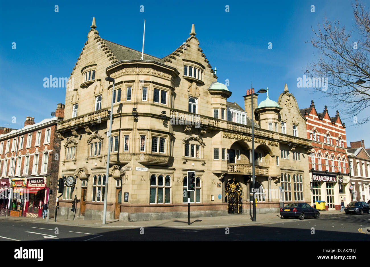 Das Philharmonie Public House und Essen Zimmer in der Hope Street in Liverpool. Stockfoto