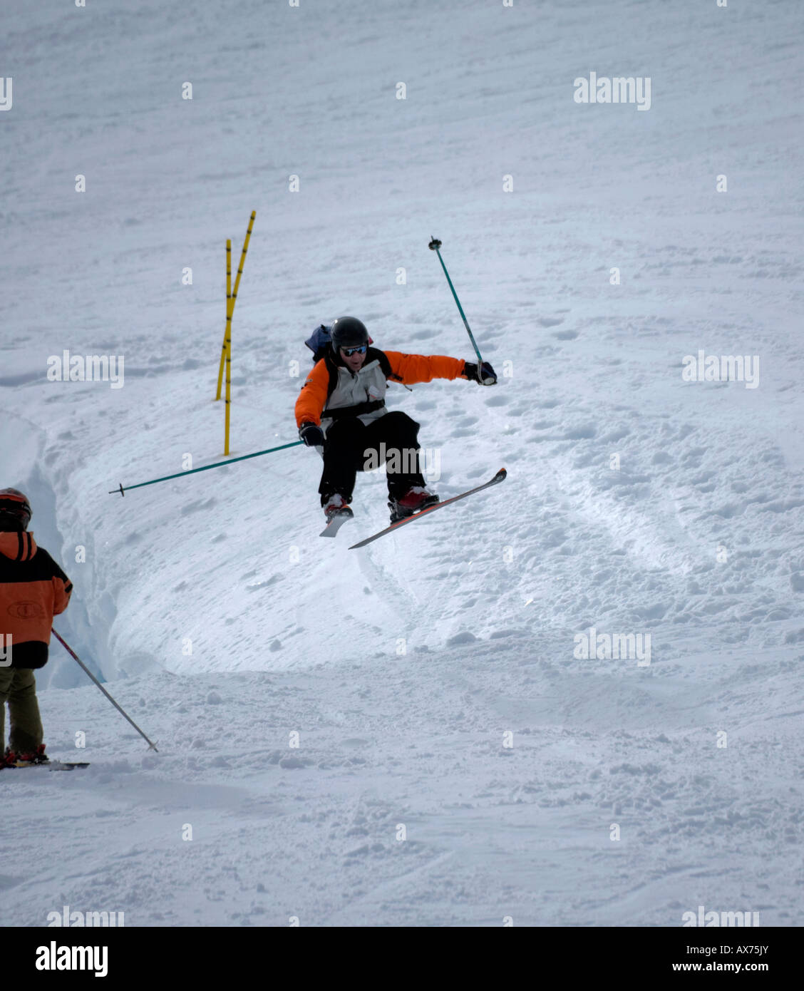 Ski springen, "Glencoe Skipisten" Lochaber, Schottland, UK, Europa Stockfoto