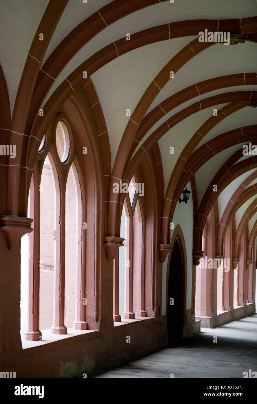 Kloster Eberbach, Deutschland, wurde der Film der Name der Rose gedreht  hier (Innenaufnahmen Stockfotografie - Alamy