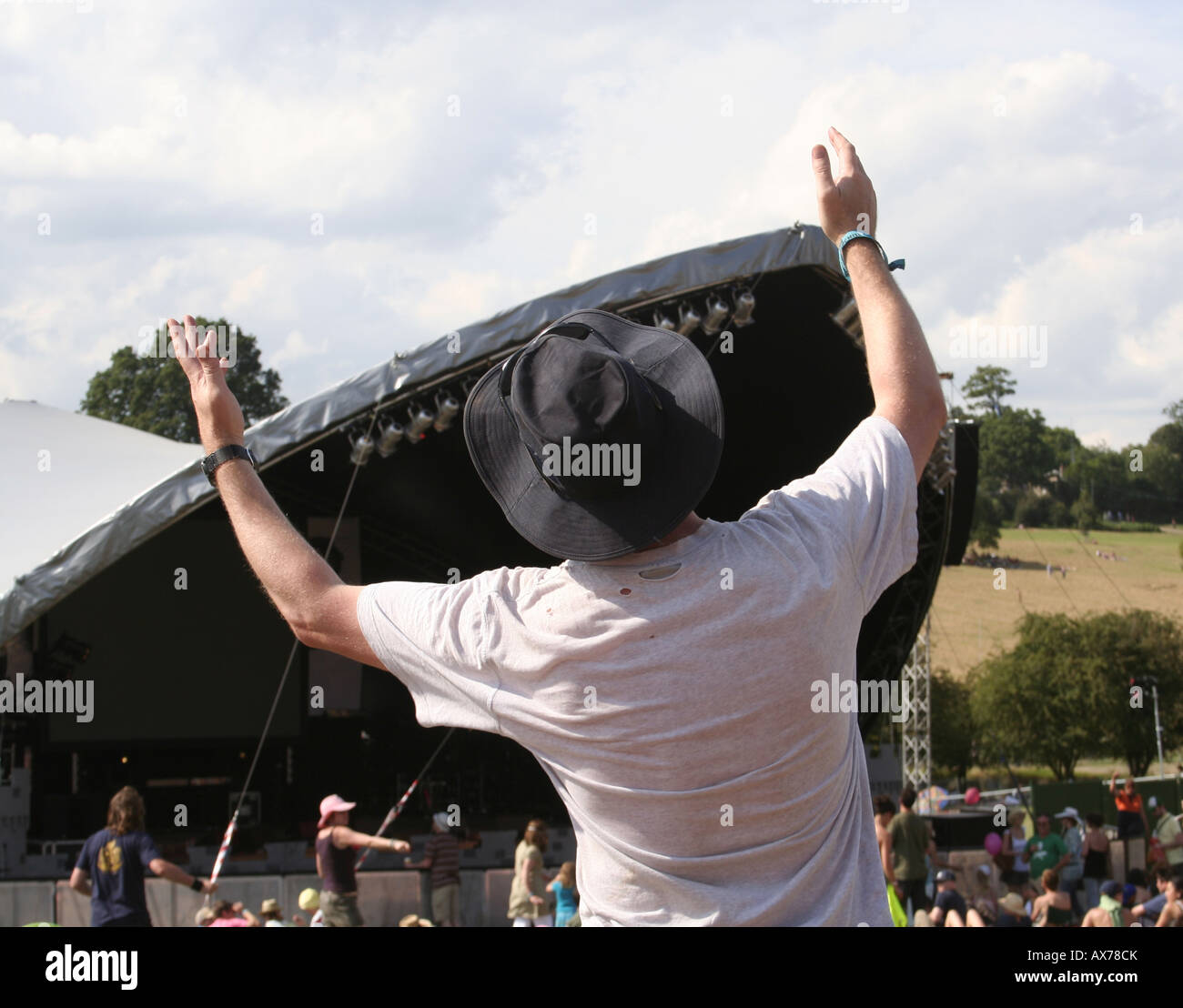 2007 große Chill-Musikfestival, Eastnor Castle Stockfoto