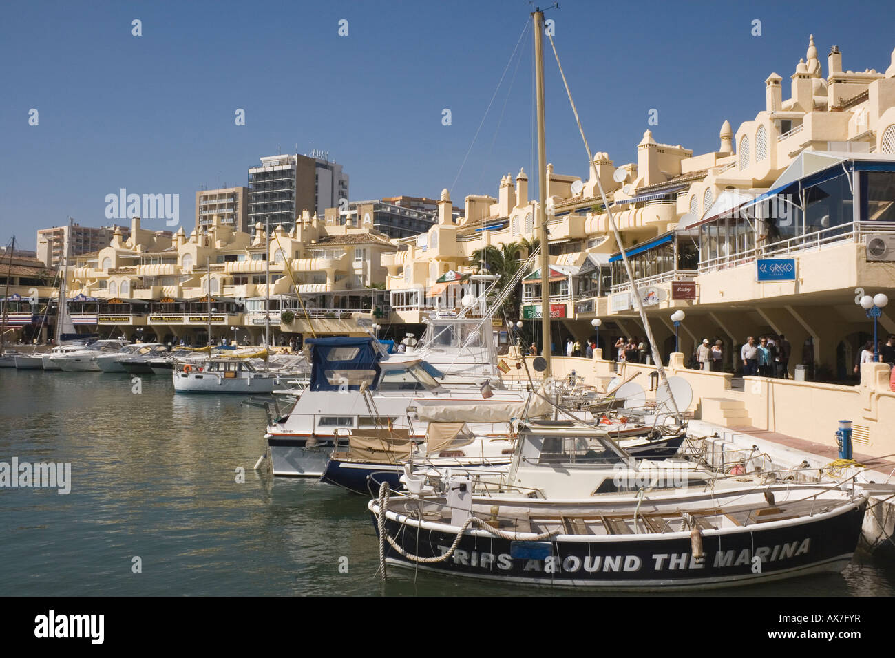 Puerto Marina Benalmadena Costa Costa del Sol Malaga Provinz Spanien Stockfoto