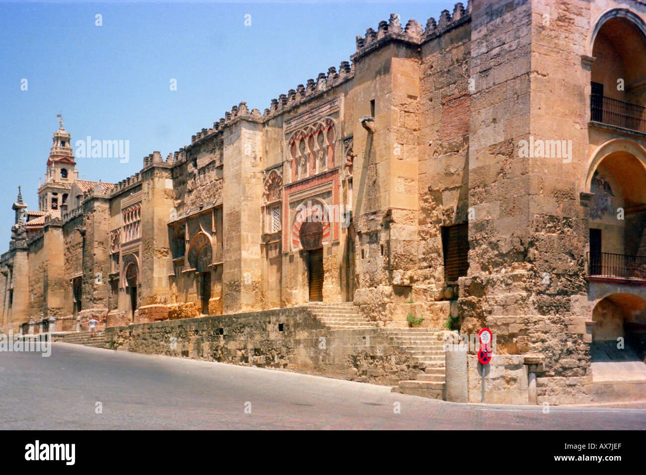 Außenseite des La Mesquita, Cordoba Spanien Stockfoto