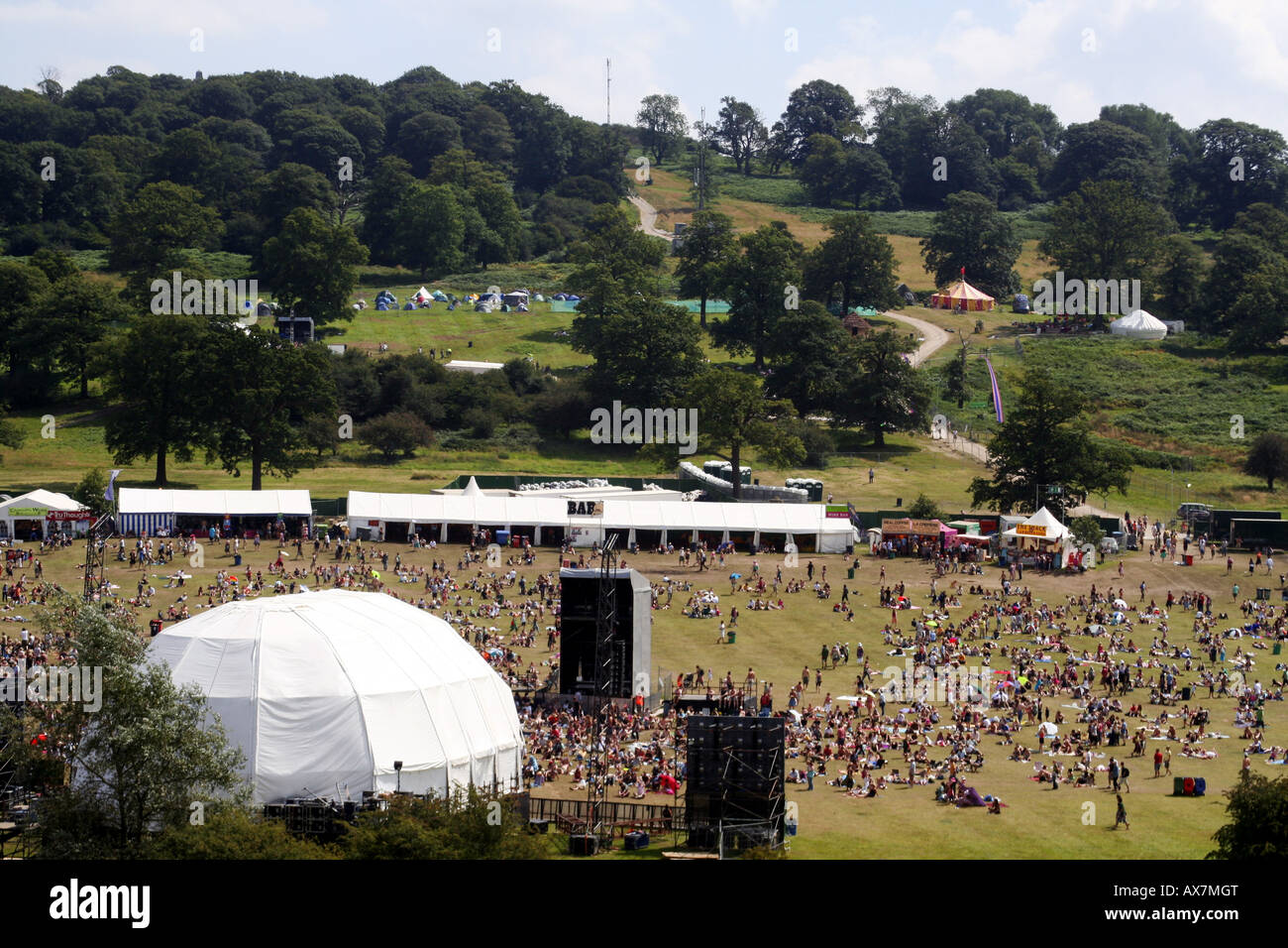 Große Chill-Musik Festival, Eastnor Castle, Herefordshire, England, Vereinigtes Königreich Stockfoto