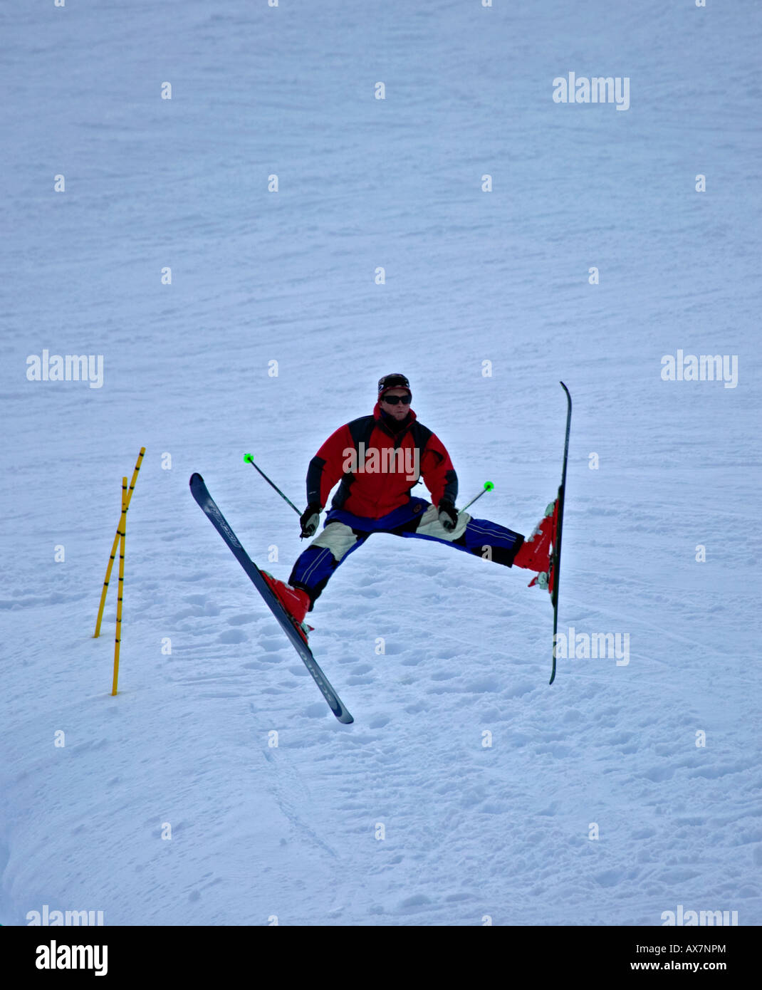 Ski springen, "Glencoe Skipisten" Lochaber, Schottland, UK, Europa Stockfoto