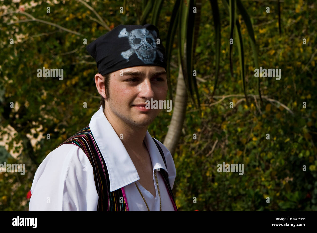 Piraten-Schauspieler in Busch Gardens in Tampa Florida USA Stockfoto