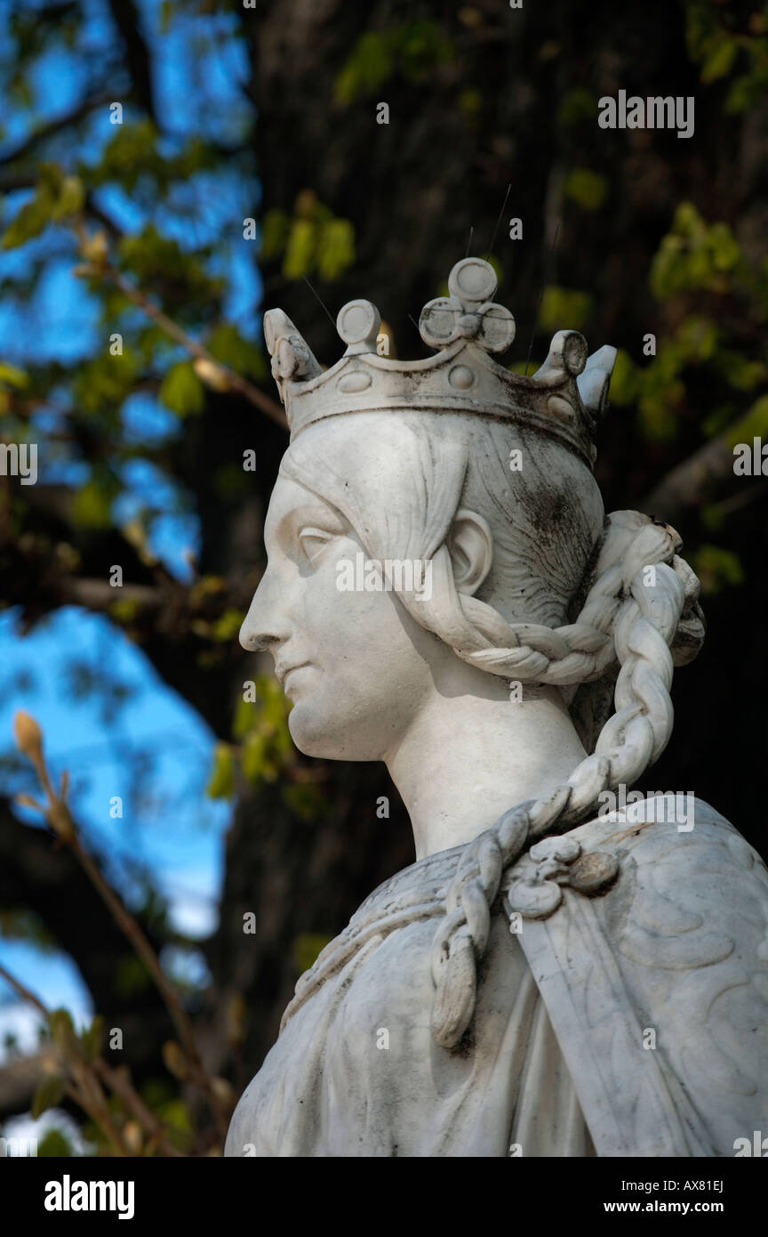 Statue des 11. Jahrhundert Königin Mathilde von Normandie Jardin du Luxemburg Paris Frankreich Stockfoto