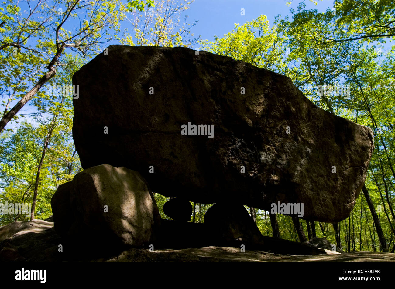 Stativ-Rock in Denville, New Jersey Stockfoto