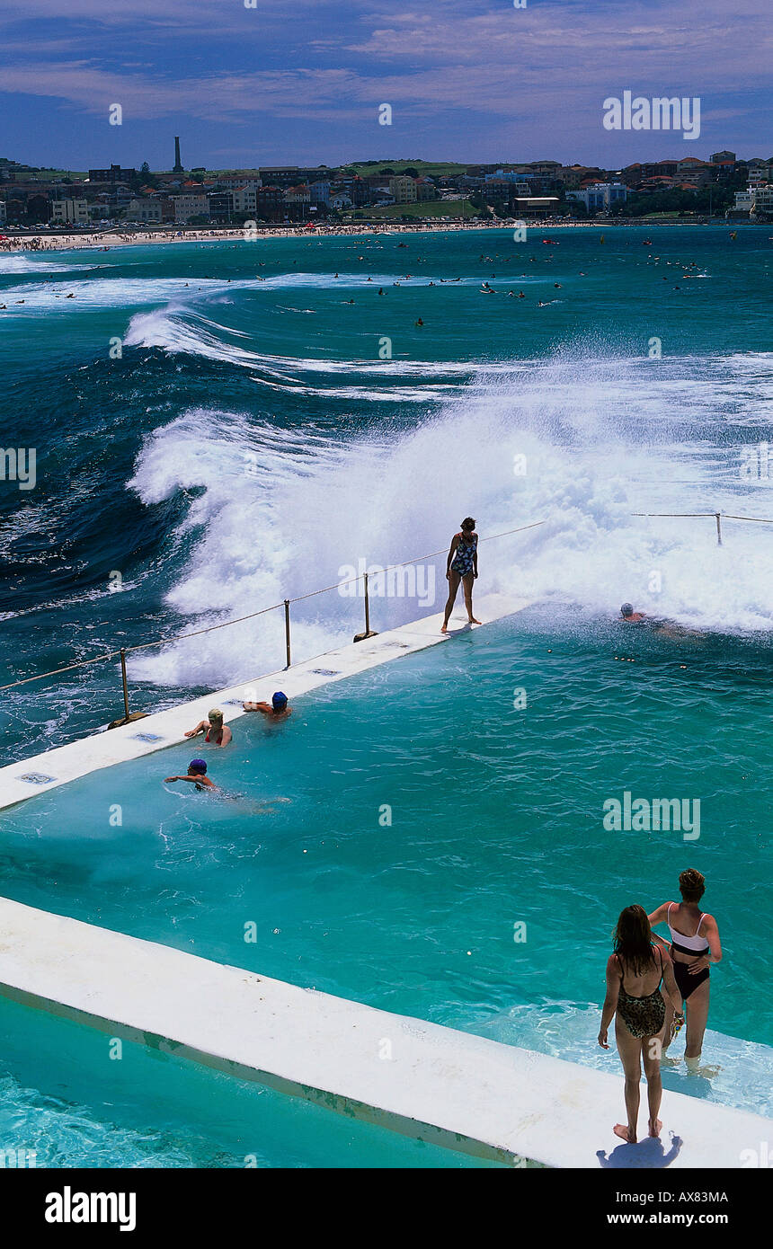 Bondi Bäder, Bondi Beach, Sydney, NSW, Australien Stockfoto