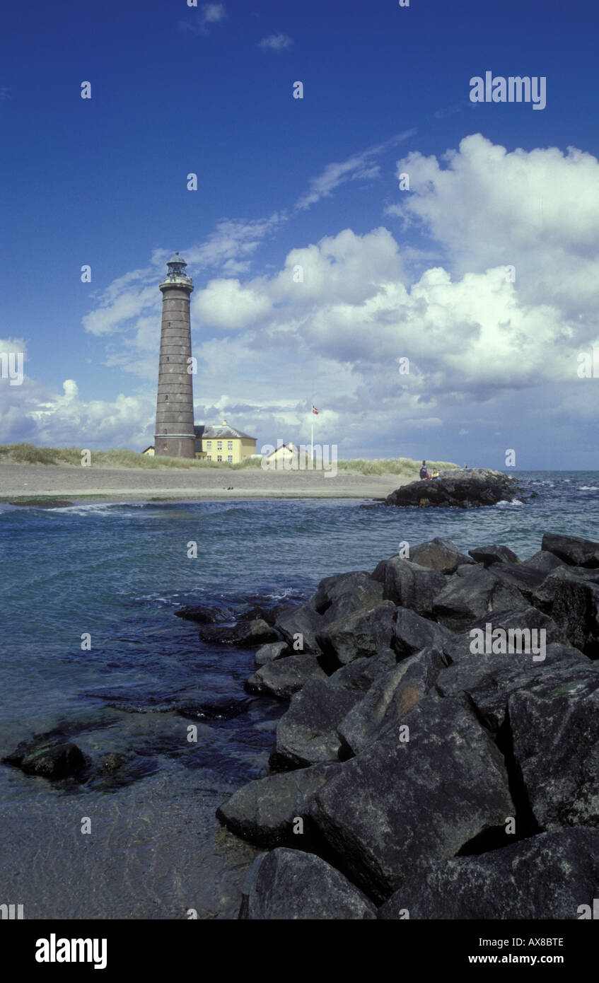 Leuchtturm, Skagen, Juetland Dänemark Stockfoto