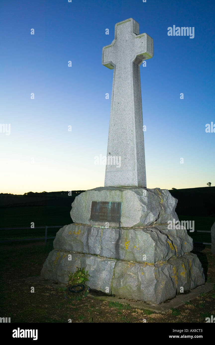 Denkmal für die Schlacht von Flodden Feld, in der Nähe von Branxton, Northumberland, England Stockfoto