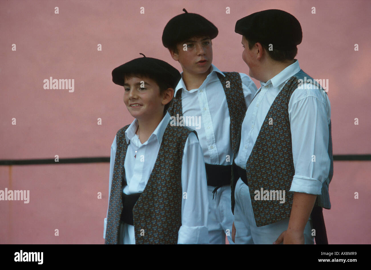 Folklorefest, Cambo-Les-Bains, Frankreich Ableitungen Stockfoto