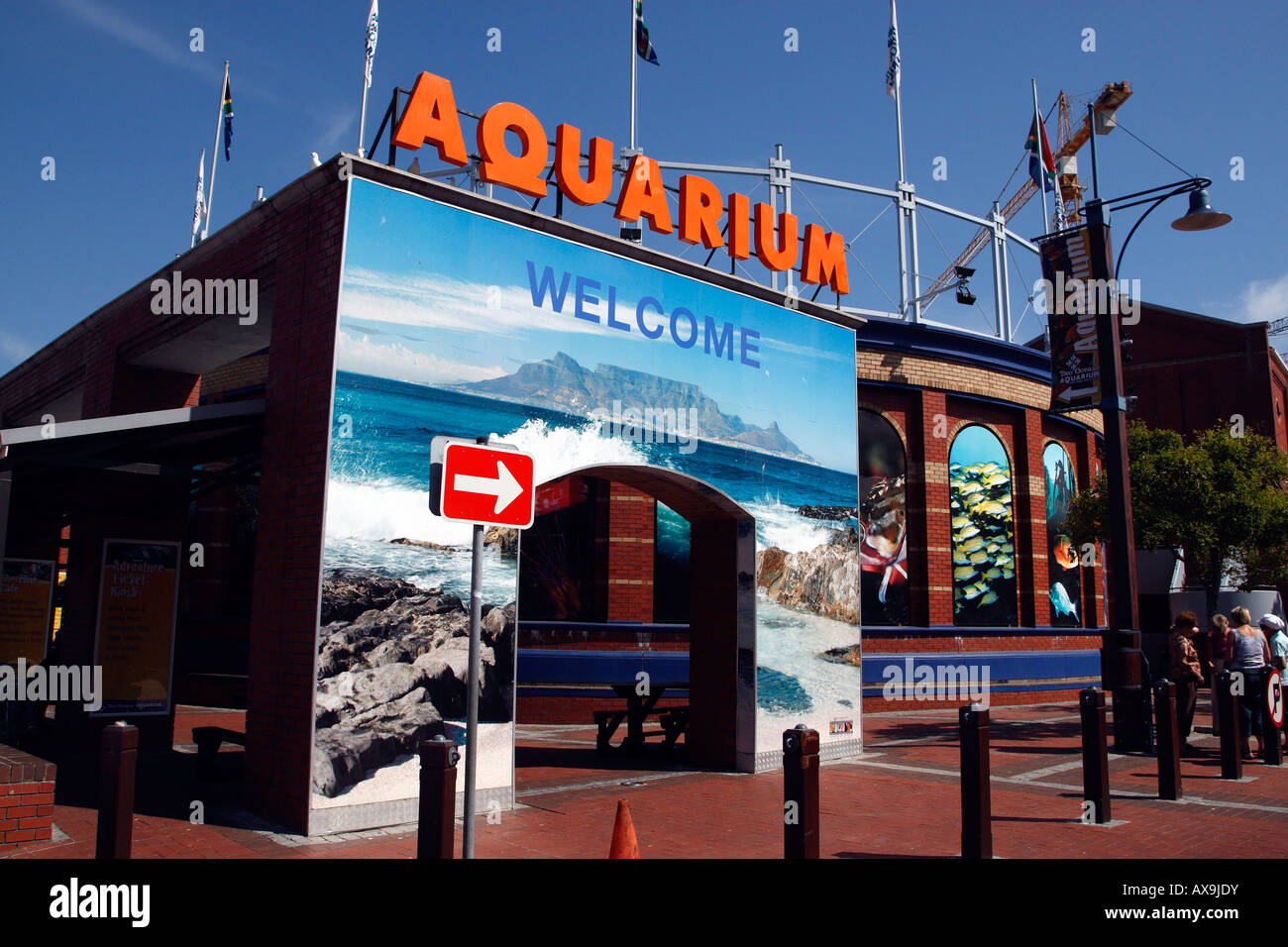 Eintritt in das Aquarium zwei Ozeane auf der V & eine Waterfront Kapstadt westlichen Kapprovinz in Südafrika Stockfoto