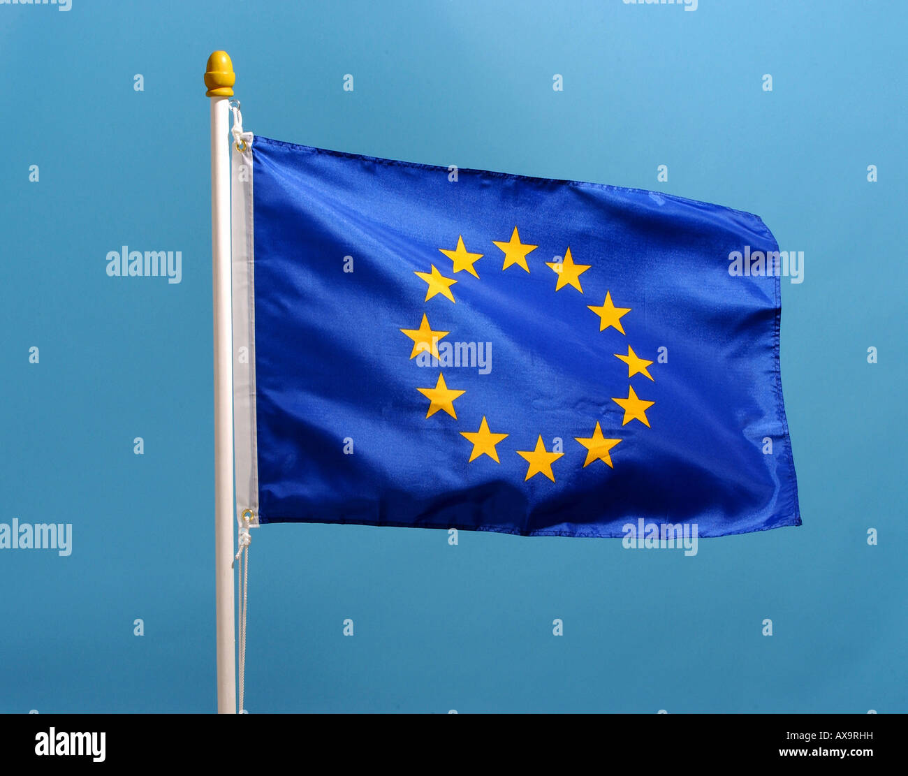 Flagge der Europäischen Union Stockfoto