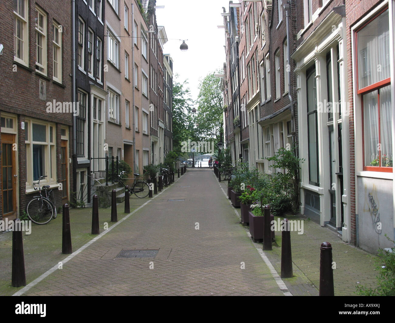 Blick auf die Stadt der Innenstadt von Amsterdam Niederlande Stockfoto