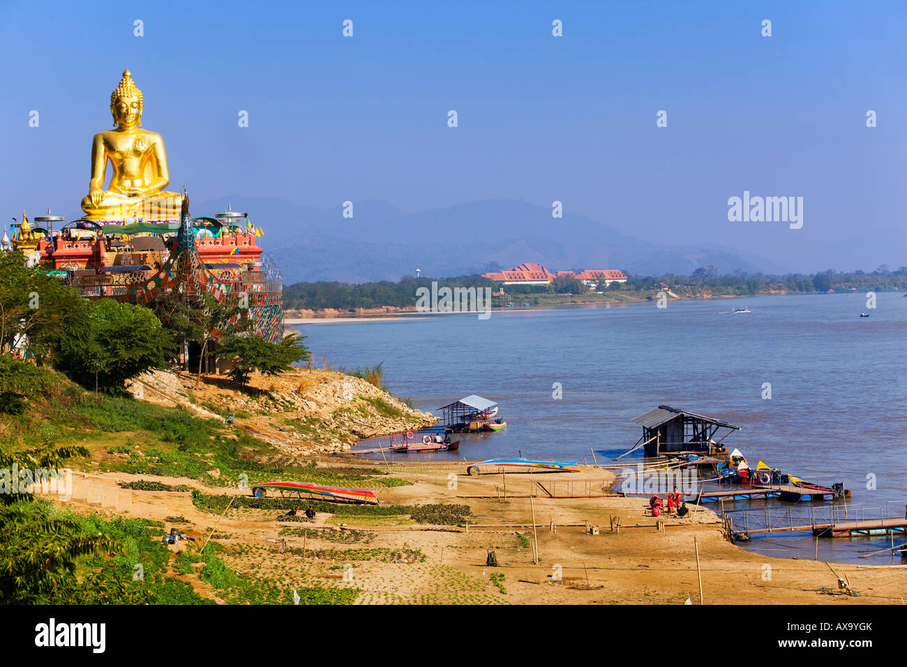 Mekong bei Sop Ruak in Thailand Stockfoto
