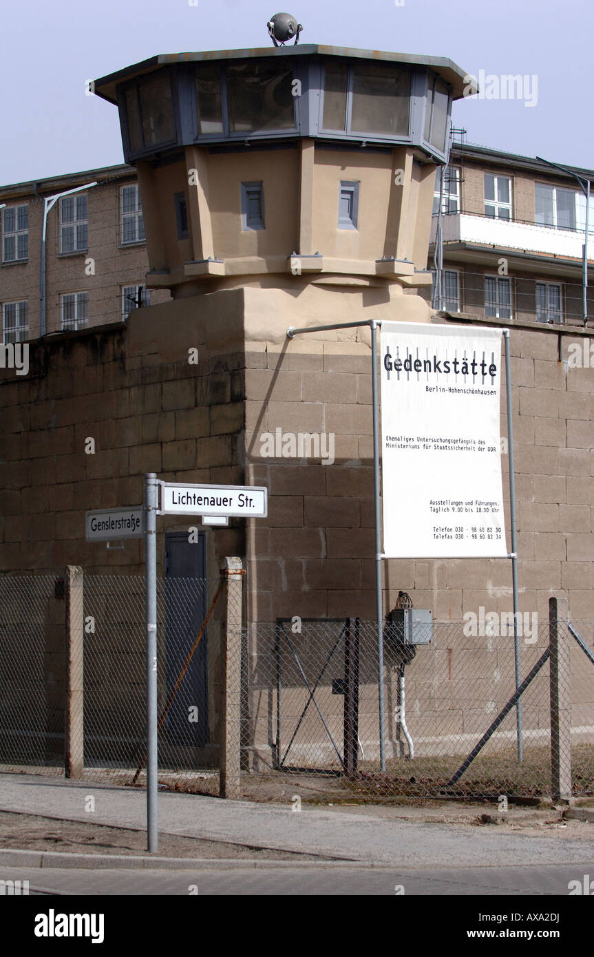 Das Gefängnis Hohenschönhausen, eine ehemalige Stasi-Gefängnis Berlin, Deutschland Stockfoto