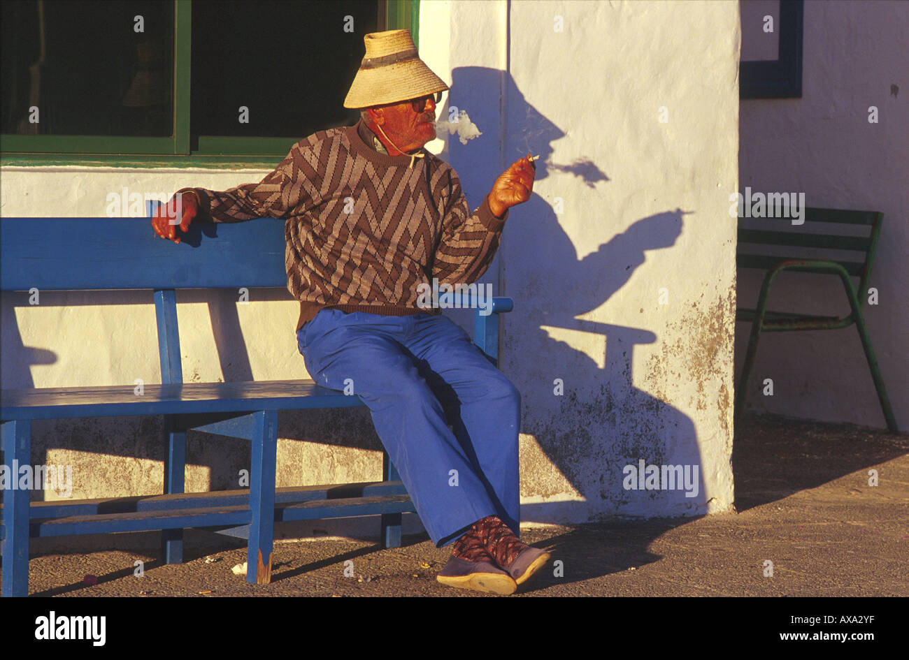 Caleta del Sebo, Fischer, Kanarische Inseln-Spanien, in der Nähe von Lanzarote, La Graciosa Stockfoto