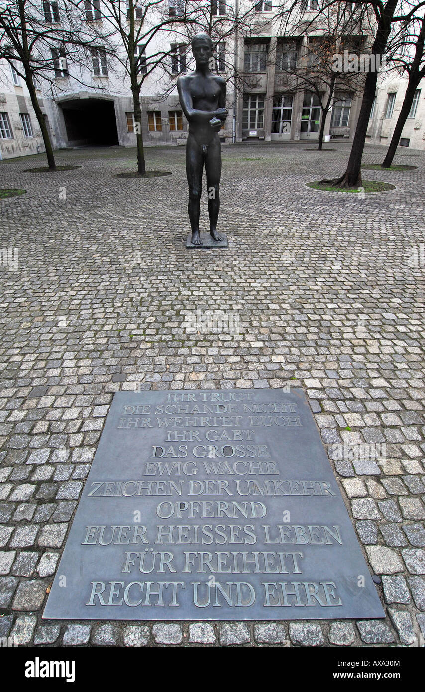 Denkmal für deutsche Oberst von Stauffenberg und die anderen Teilnehmer in der 20. Juli 1944 Plot Attentat auf Hitler, Berlin Stockfoto