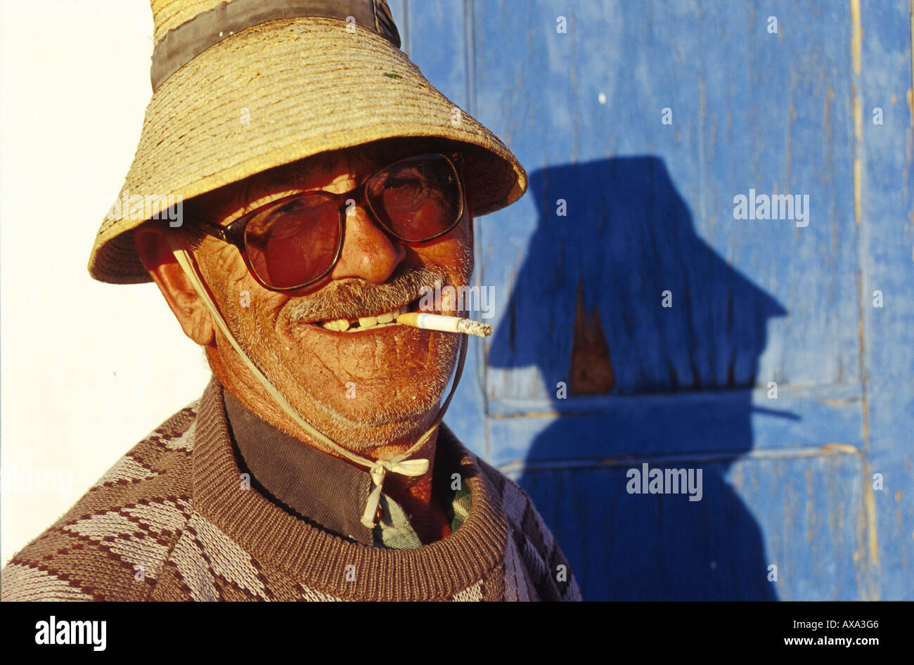 Caleta del Sebo, Fischer, Kanarische Inseln-Spanien, in der Nähe von Lanzarote, La Graciosa Stockfoto
