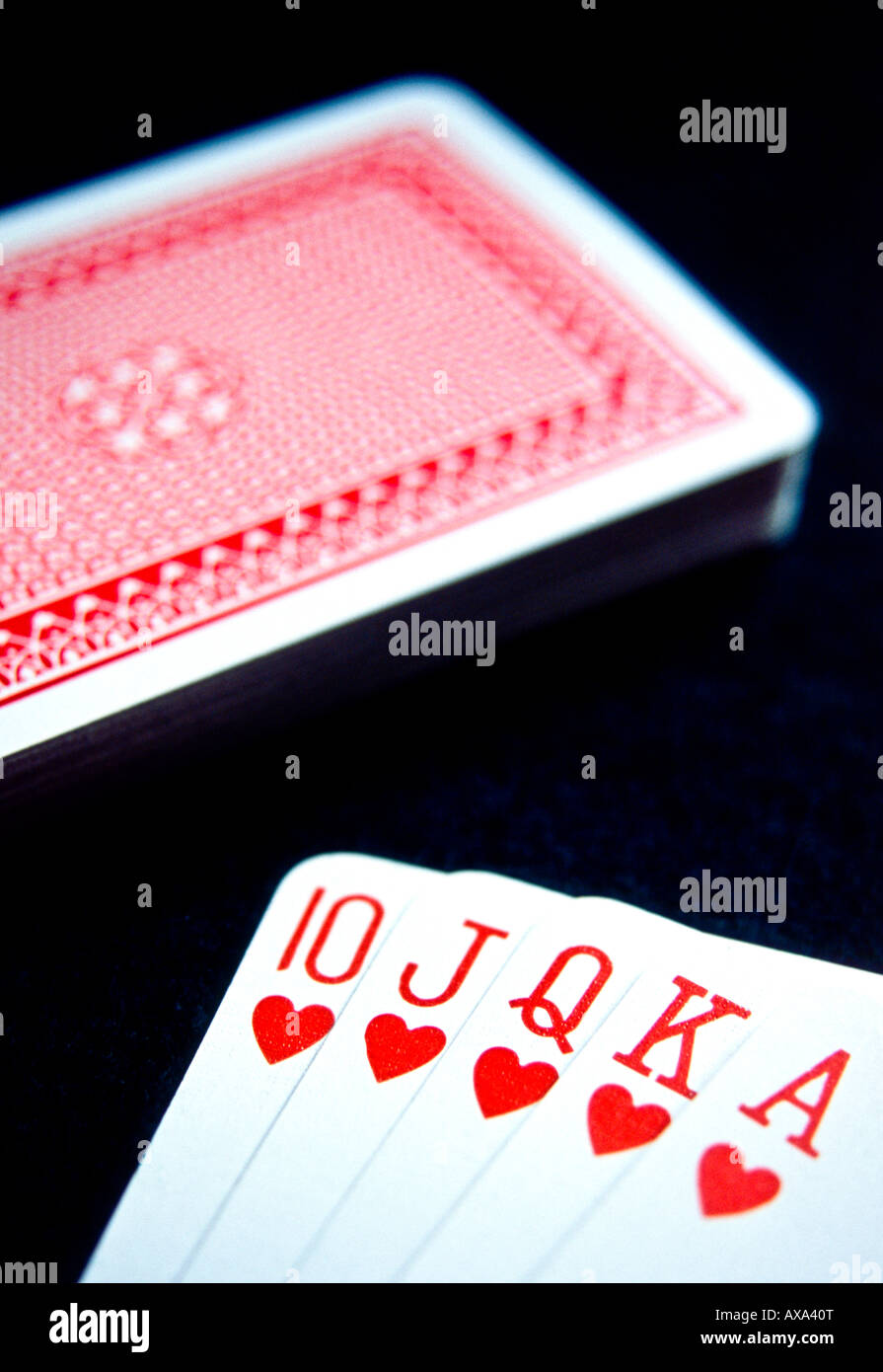 Royal Flush Stockfoto