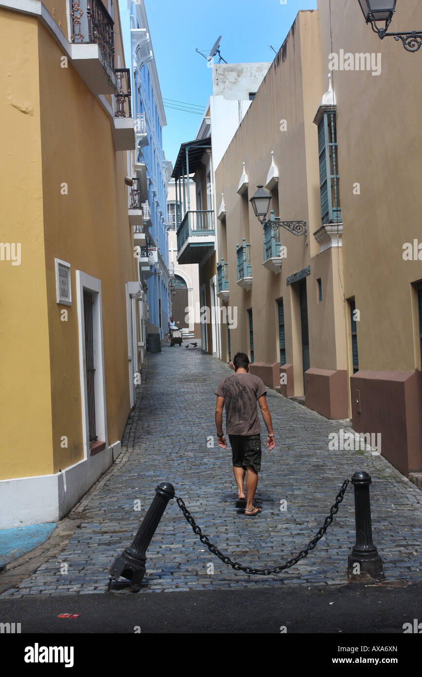 touristischen historischen alten San Juan Puerto rico Stockfoto