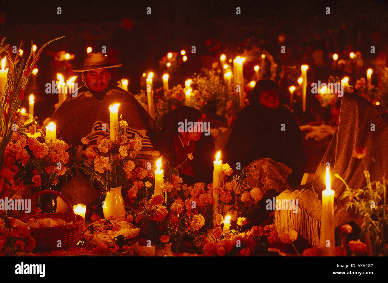 Tag des Todes, Tzintzuntzan, Patzcuaro Michoacan, Mexiko Stockfoto