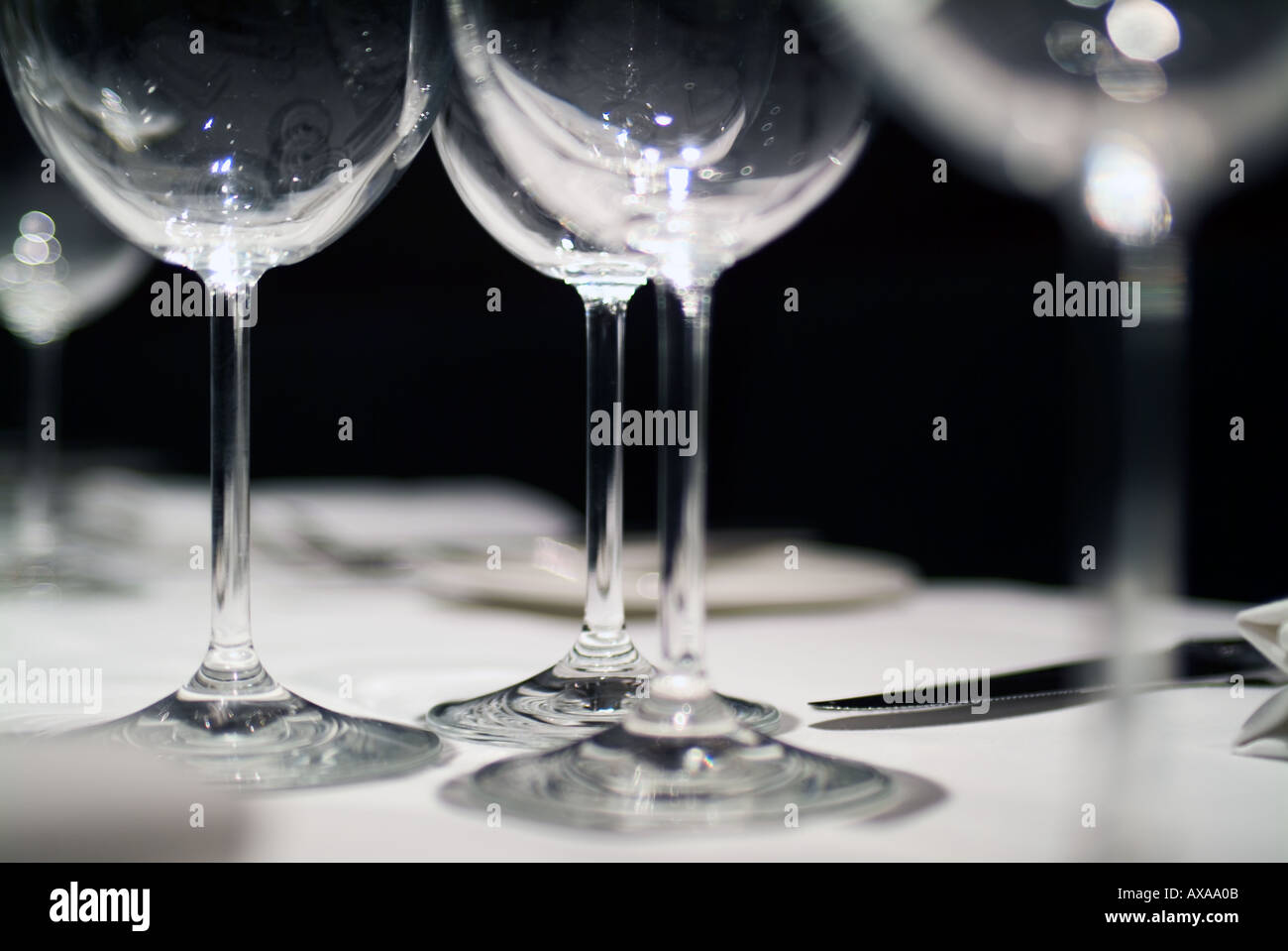 Weingläser Stockfoto