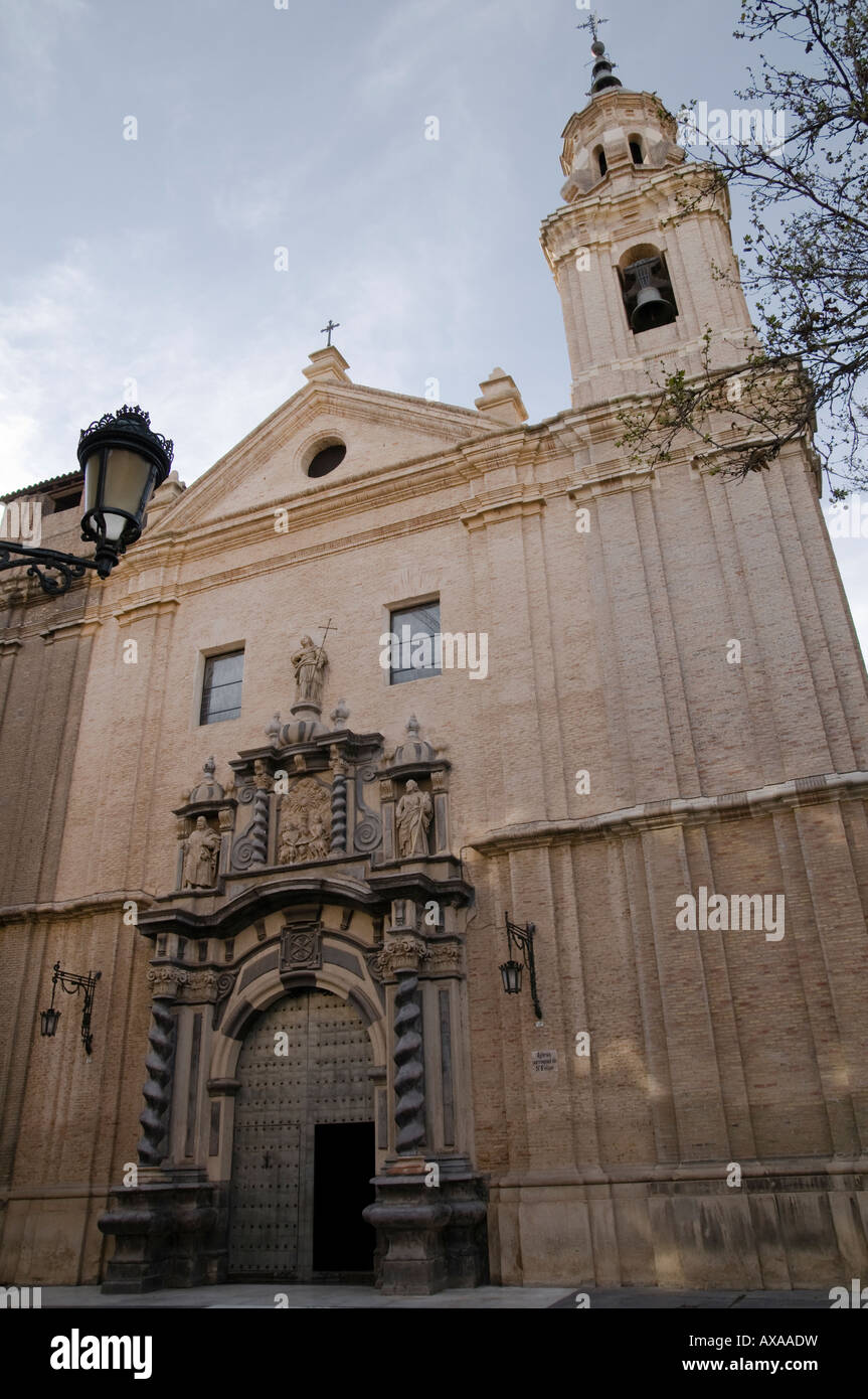 Kirche San Felipe in Zaragoza, Aragon, Spanien Stockfoto