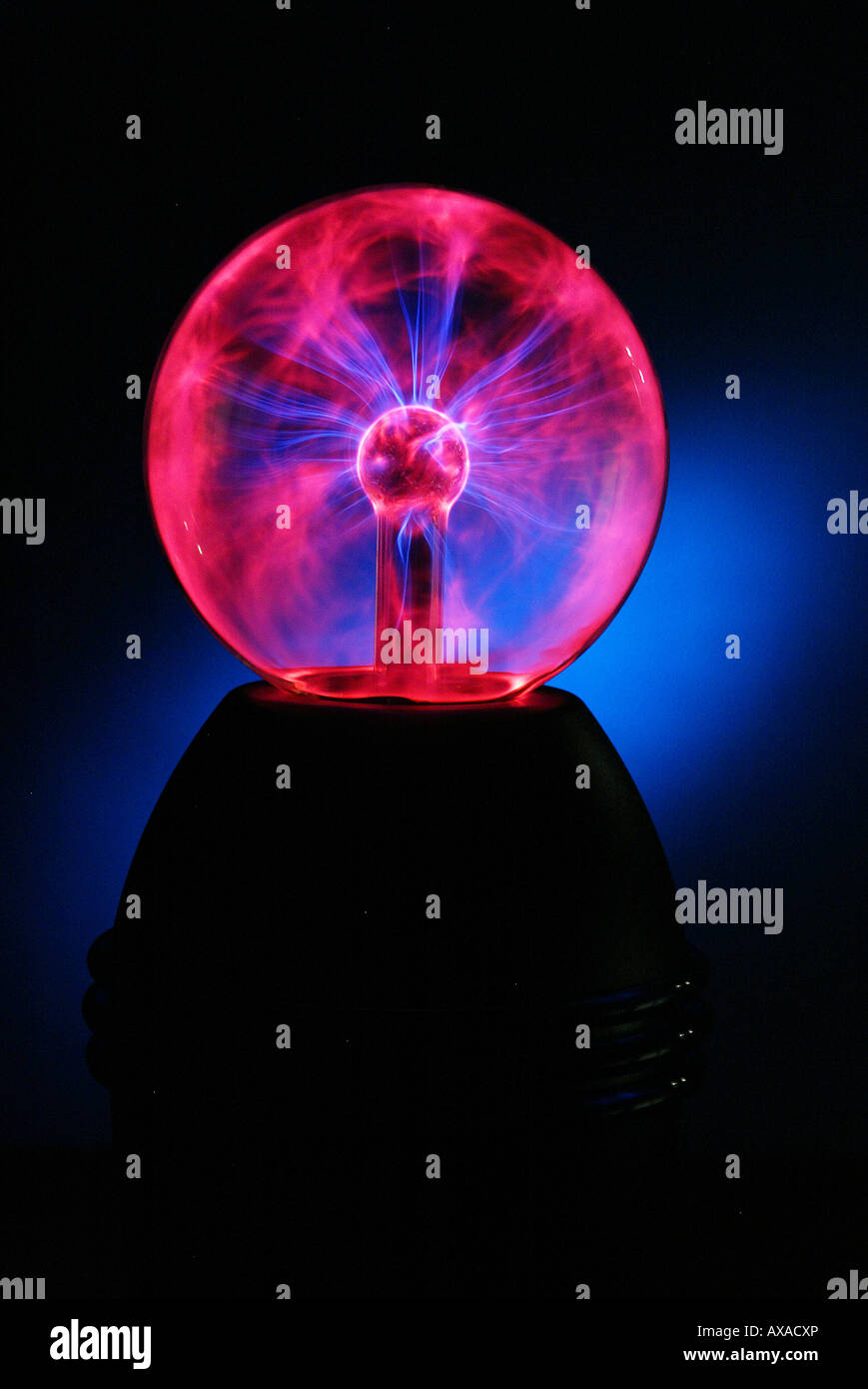 Plasma-Lampe Stockfoto