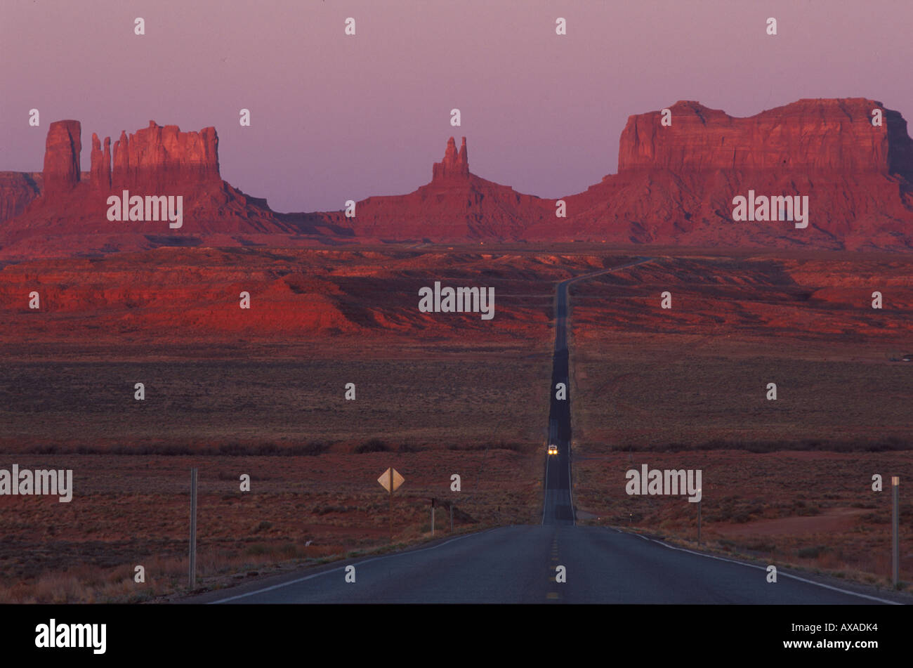 Highway 163, Monument Valley, Arizona, USA Stockfoto