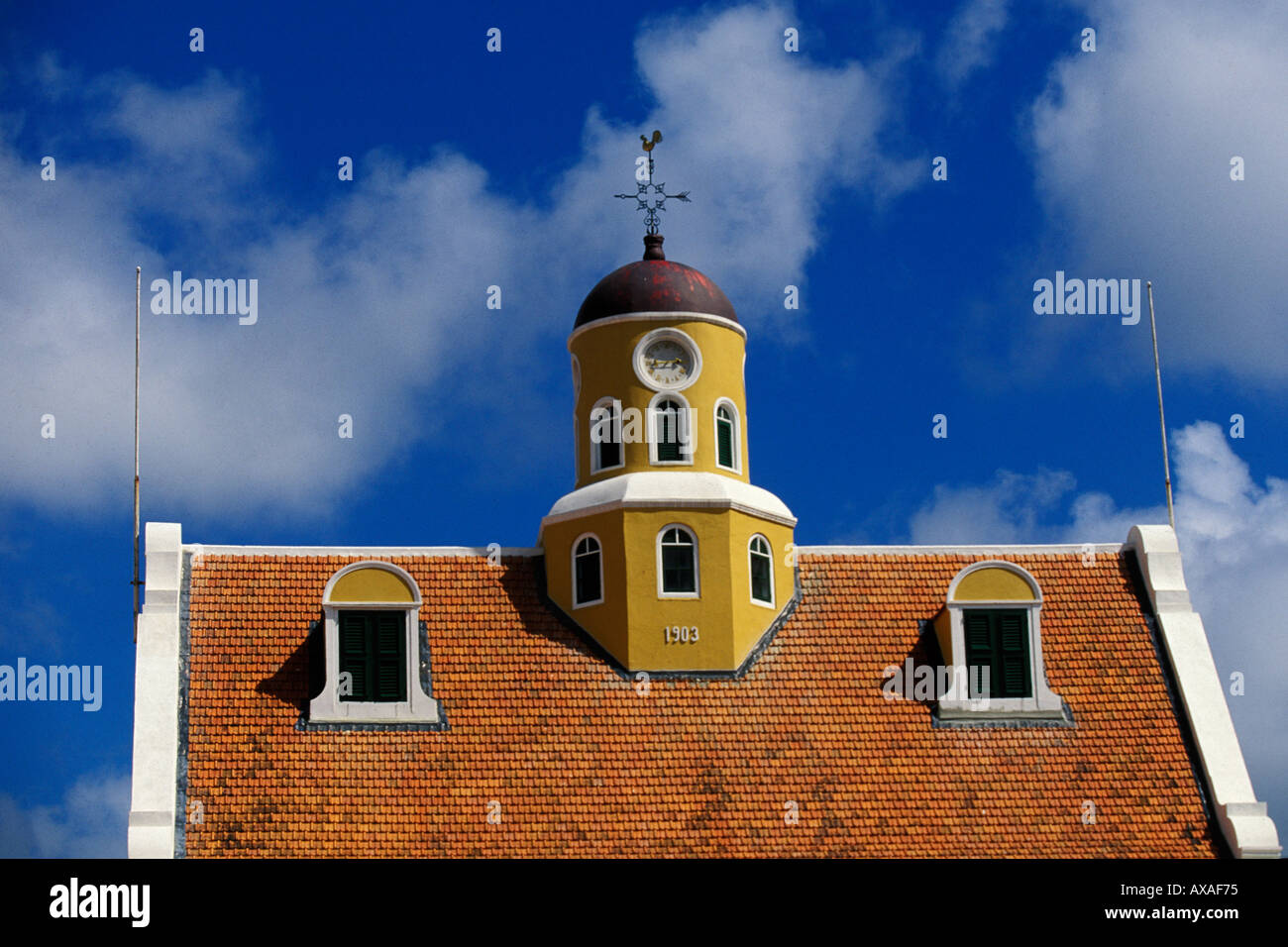 Willemstad, Curacao, Fort Kirche, 1796, älteste Kirche in Curacao Stockfoto