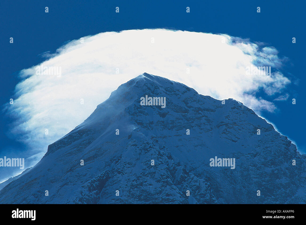 Mount Everest Gipfel, 8, 848 m, Solu Khumbu, Nepal, Himalaya Stockfoto