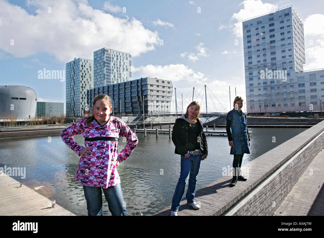 Stadt Almere wurde als die meisten hässliche Stadt in den Niederlanden denunziert. Stockfoto
