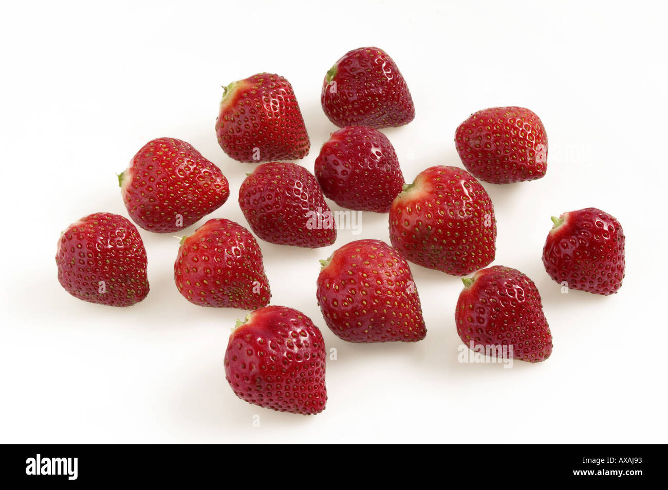 AAD73231 dreizehn rote Früchte Erdbeeren süß fleischig Stockfoto