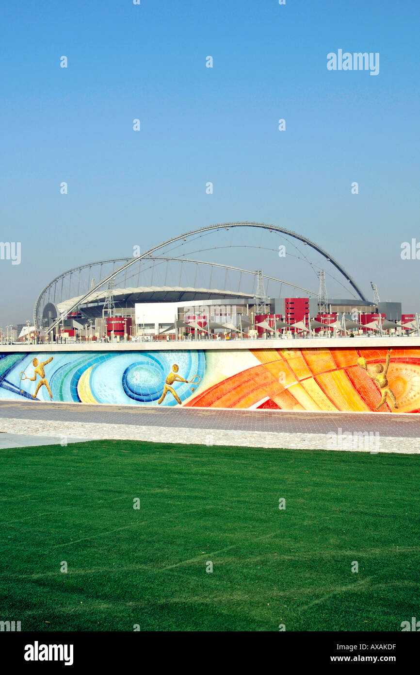 Das Khalifa-Stadion, Herzstück der 15. Asian Games in Doha Katar im Dezember 2006 statt. Stockfoto