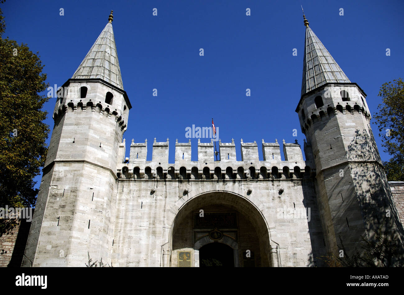 NMB74351-Topkapi-Palast Turmspitzen Istanbul Türkei Stockfoto