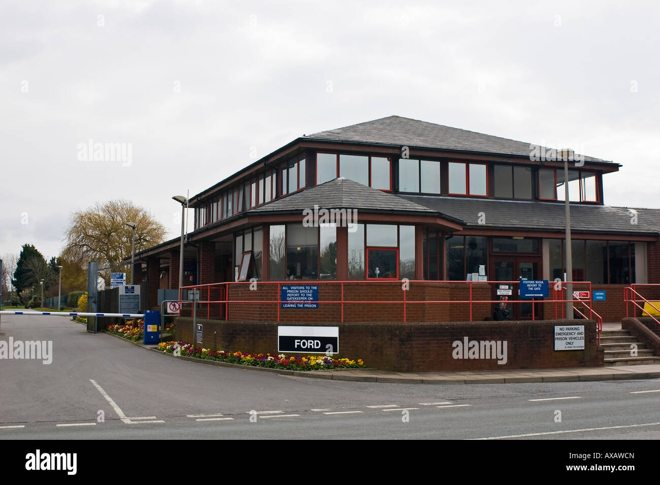 HM Ford Open Prison, eine offene Einrichtung der Kategorie D in West Sussex. Stockfoto