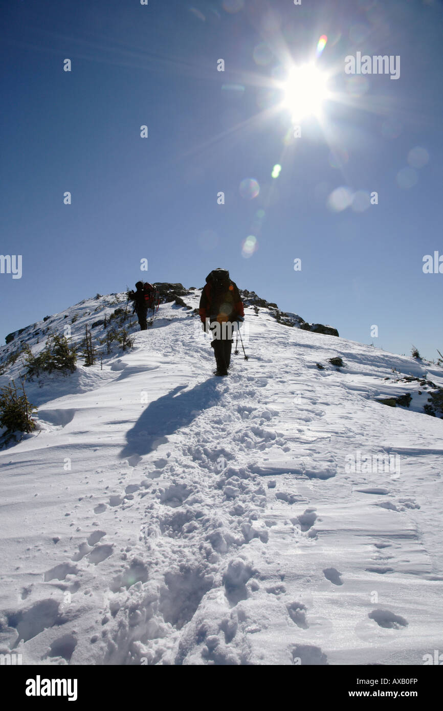 New Hampshire... Appalachian Trail - Franconia Ridge in den Wintermonaten befindet sich in den White Mountains New Hampshire USA Stockfoto