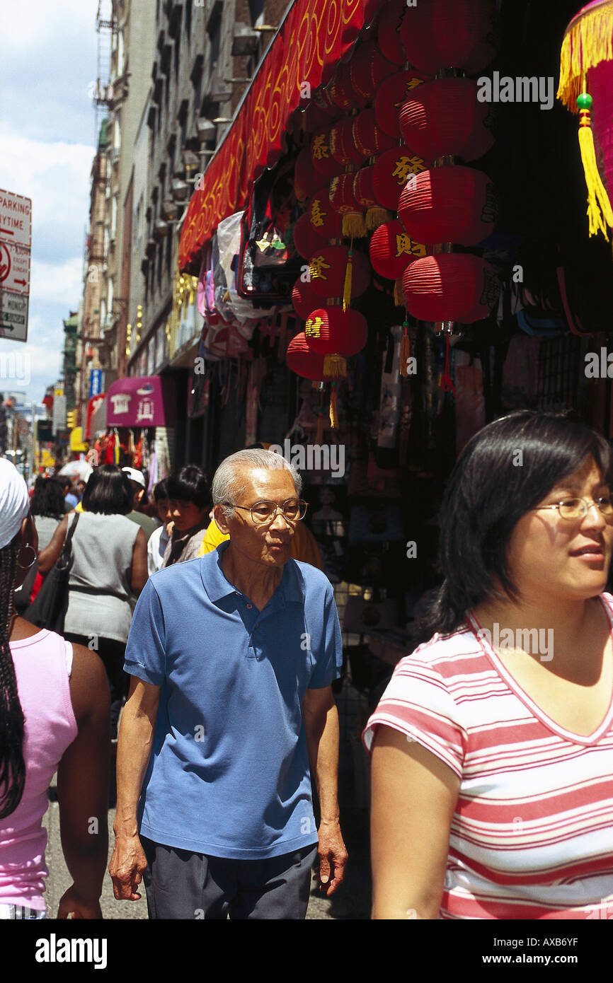 Mott Street, Chinatown, Manhattan, New York USA Stockfoto