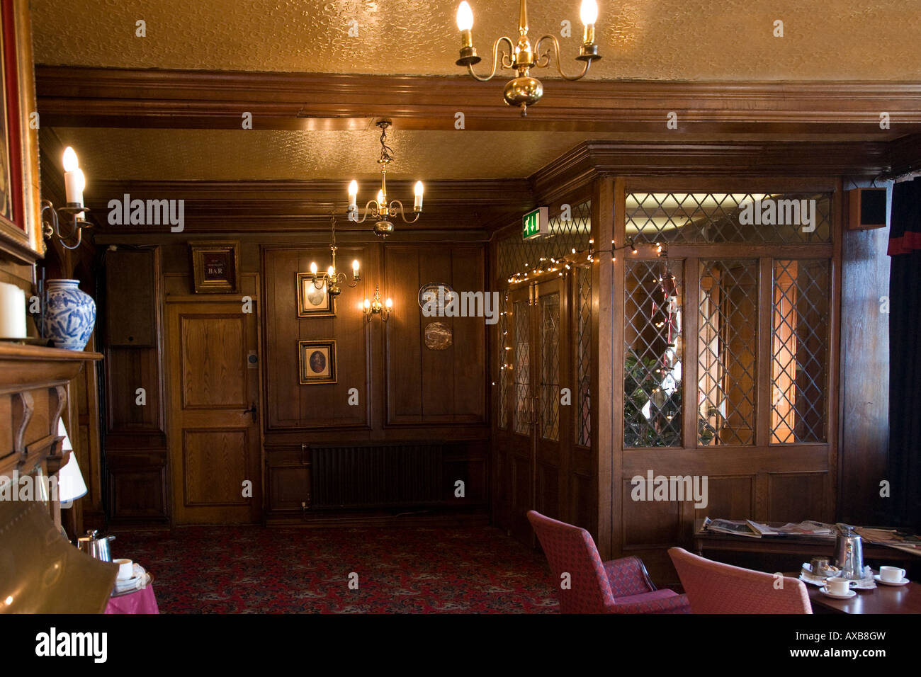 Die Haupt-Lounge und dem Foyer des historischen Star Hotels in Great Yarmouth Norfolk UK Stockfoto
