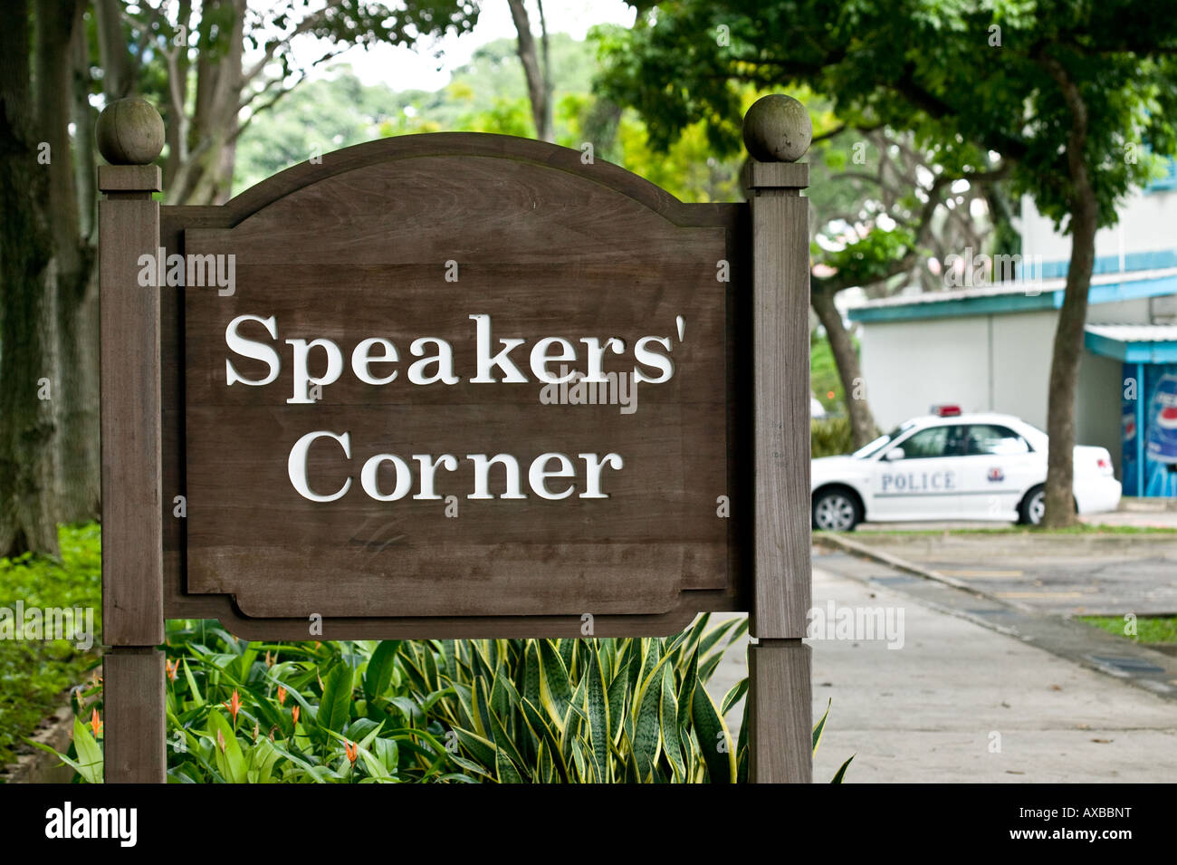 Speakers' Corner Singapur Stockfoto