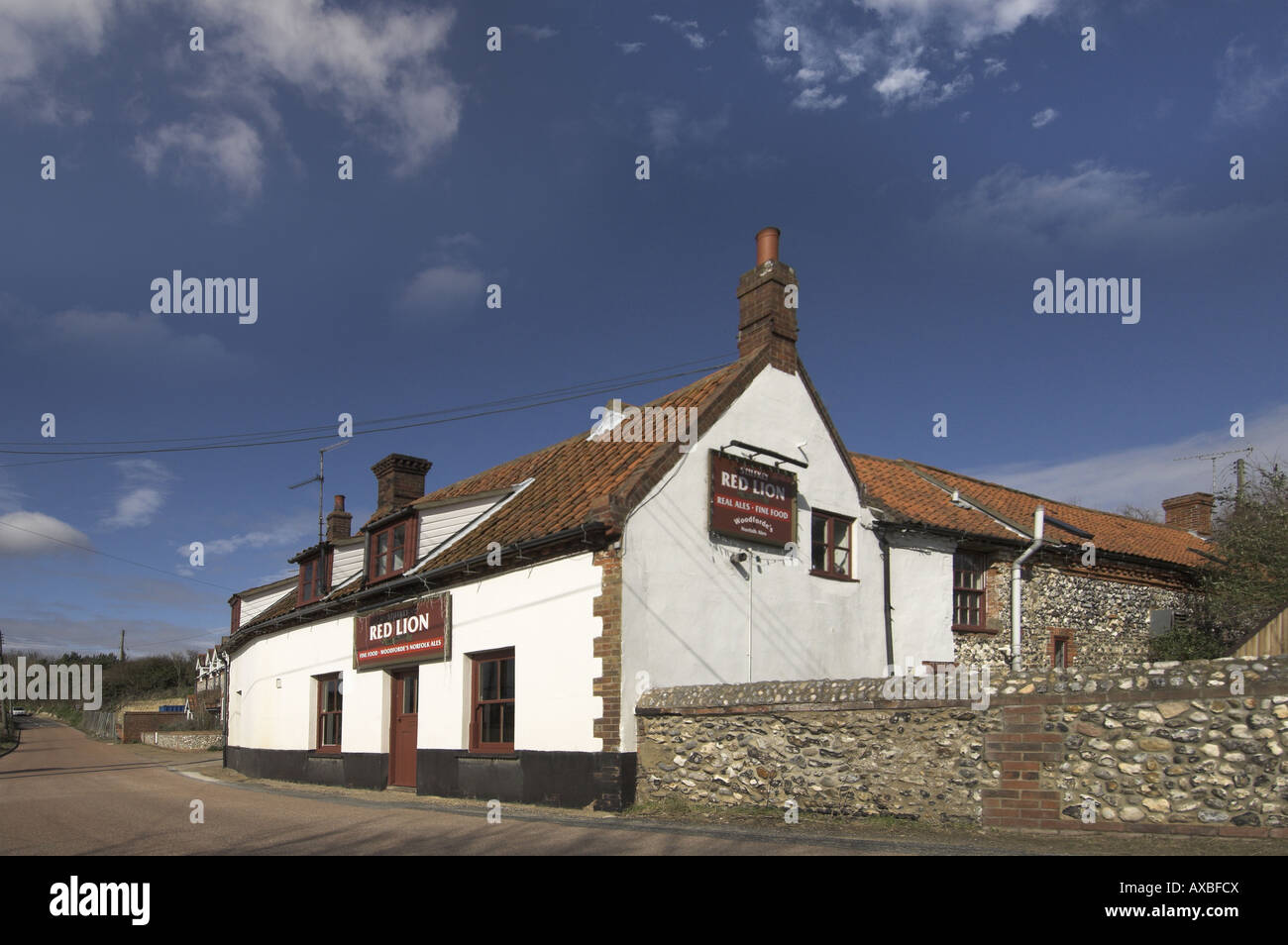 Toynbee Red Lion Public House North Norfolk UK Stockfoto