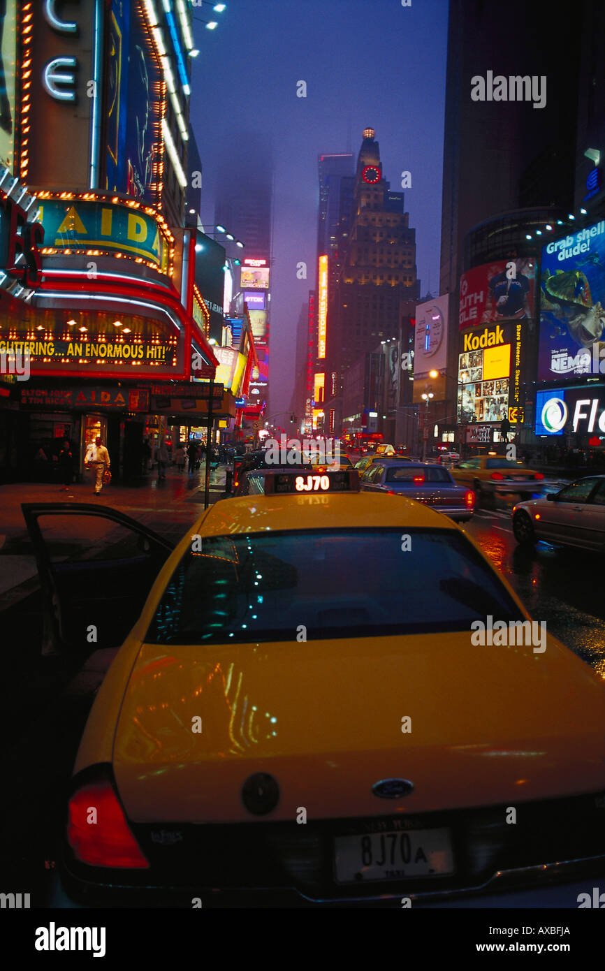 Kabine, Times Square, Downtown Manhattan New York, USA Stockfoto